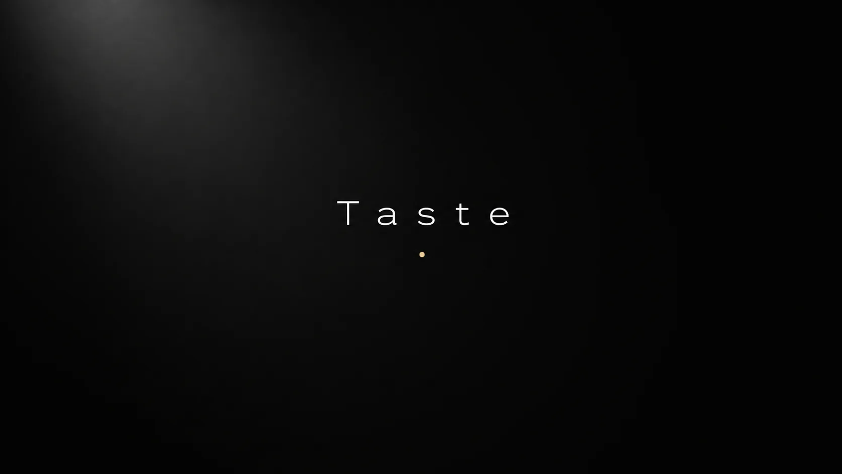 Abstract visualization of taste